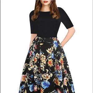 Elegant floral dress